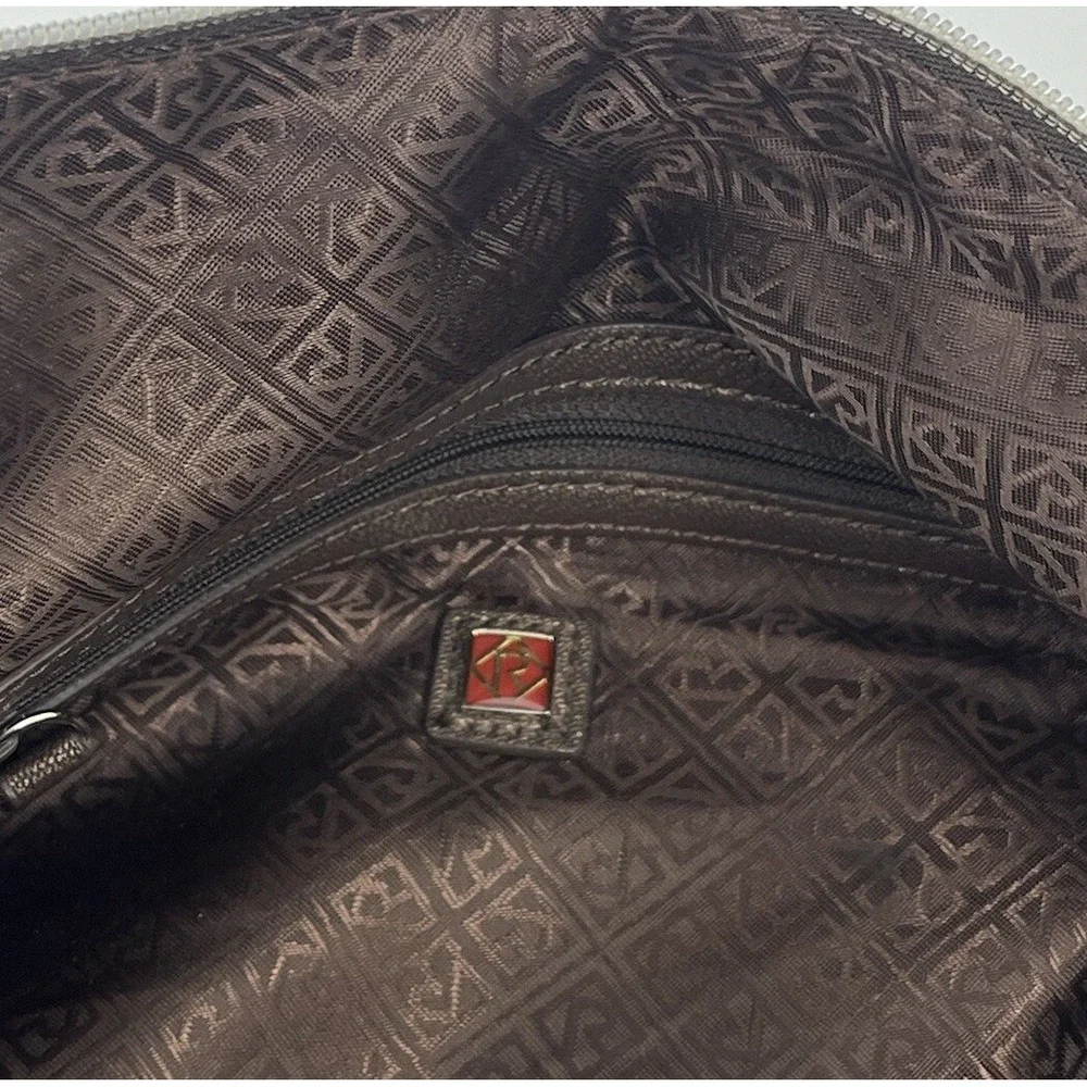 Vintage Relic By Fossil Purse Shoulder Bag Geometric Pattern Studded Strap